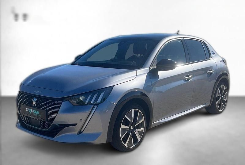 Grau metallic Gebraucht 2021 Peugeot e-208 Allure GT-Line Kleinwagen | 20.020 € (Etwas zu teuer) - Bild 1/4