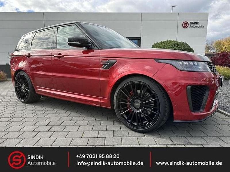 Rot Gebraucht 2019 Land Rover Range Rover Sport SVR SUV | 69.490 € (Teuer) - Bild 1/4