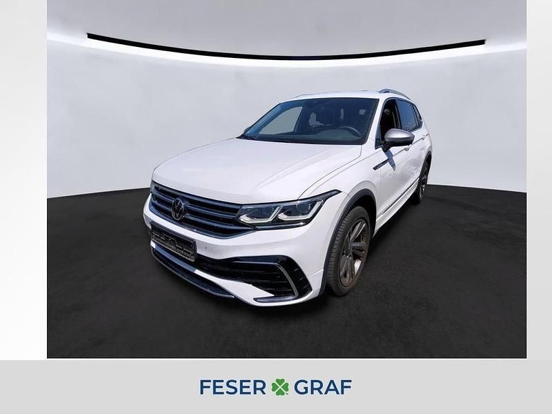 Pure white Gebraucht 2022 VW Tiguan Allspace R-line SUV | 36.950 € (Fairer Preis) - Bild 1/4