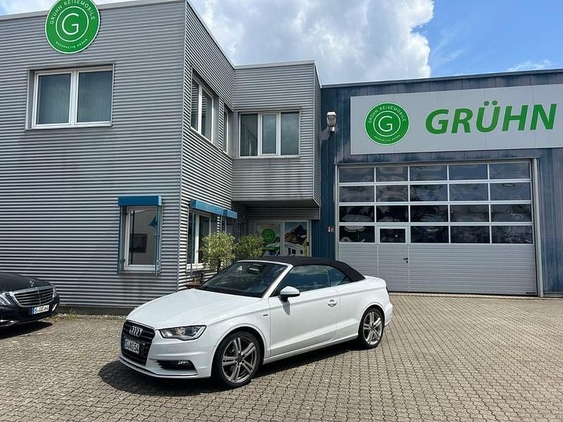 Weiß Gebraucht 2014 Audi A3 Cabriolet S-Line Cabrio | 10.999 € (Guter Preis) - Bild 1/4