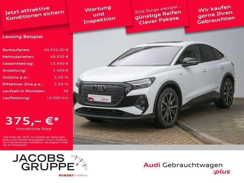 Gletscherweiss Gebraucht 2024 Audi Q4 e-tron SUV | 49.555 € (Superpreis) - Bild 1/4