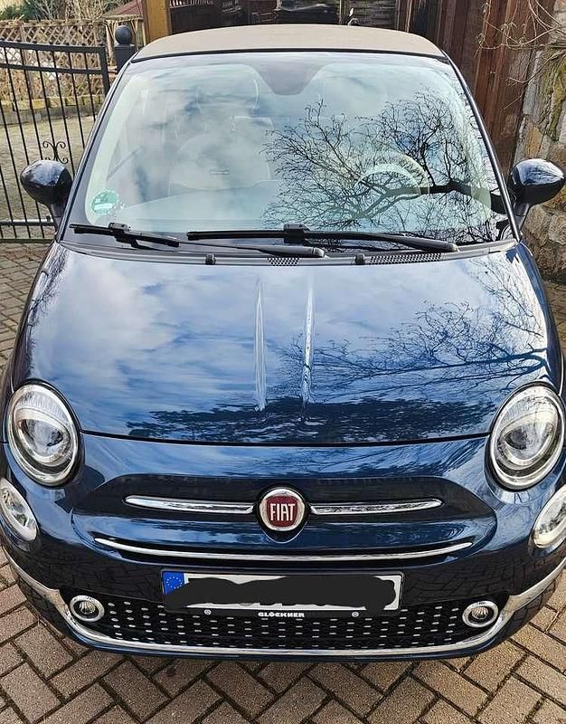 Blau Gebraucht 2016 Fiat 500C Lounge Cabrio | 9.900 € (Fairer Preis) - Bild 1/4