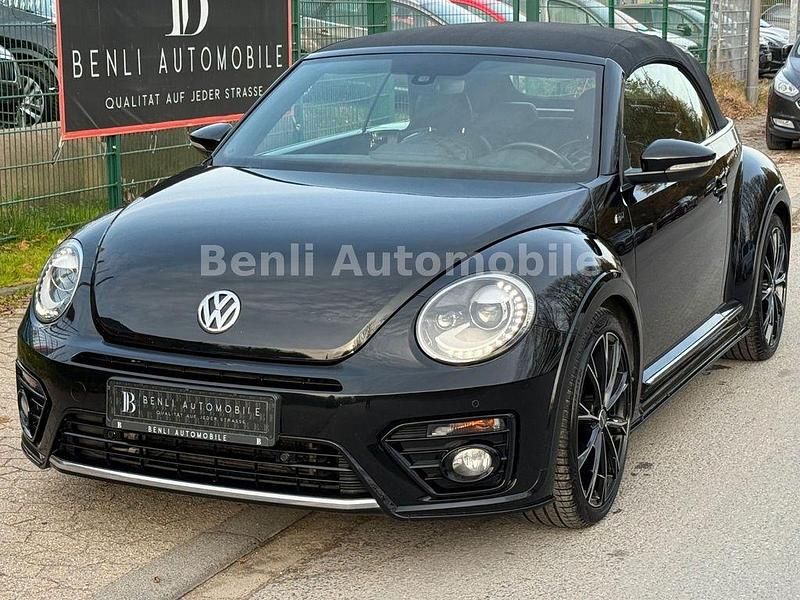 Ebenholzschwarz Gebraucht 2017 VW Beetle Exclusive Cabrio | 23.900 € (Teuer) - Bild 1/4