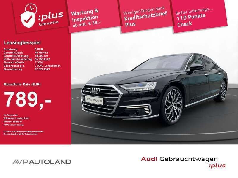 Schwarz Gebraucht 2021 Audi A8 Ambiente Limousine | 55.450 € (Guter Preis) - Bild 1/4