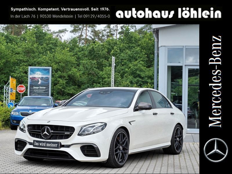 Manufaktur diamantweiß bright Gebraucht 2017 Mercedes E63S AMG AMG Limousine | 59.999 € (Superpreis) - Bild 1/4