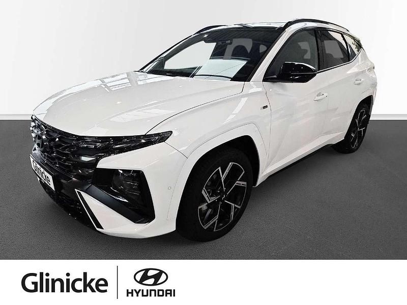 Atlas white / sol Gebraucht 2025 Hyundai Tucson N Line SUV | 37.890 € (Teuer) - Bild 1/4