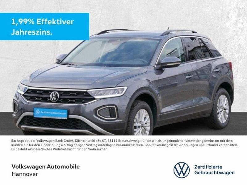 Indiumgrau metallic Gebraucht 2024 VW T-Roc Life SUV | 21.680 € (Guter Preis) - Bild 1/4