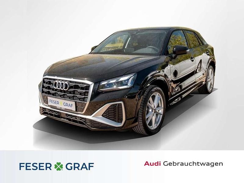 Mythosschwarz metallic Gebraucht 2023 Audi Q2 S-Line SUV | 30.750 € (Etwas zu teuer) - Bild 1/4