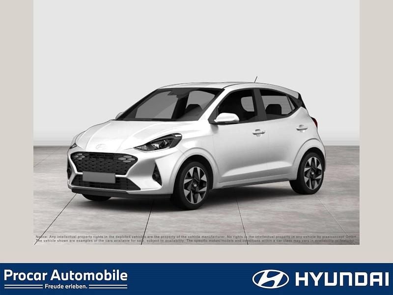 Atlas white / sol Neu 2025 Hyundai i10 Trend Kleinwagen | 17.980 € (Fairer Preis) - Bild 1/4