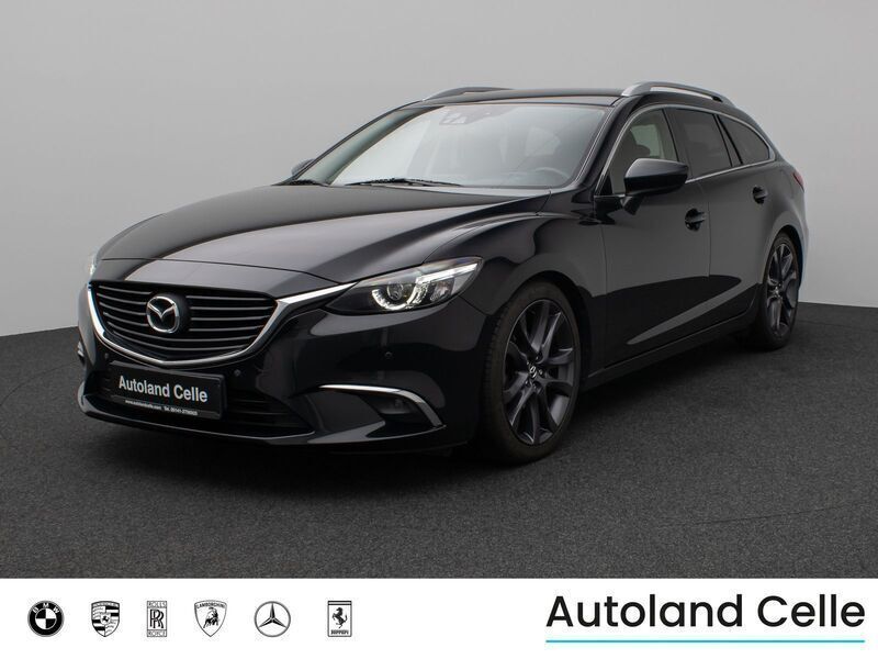 Onyxschwarz metallicschwarz Gebraucht 2016 Mazda 6 Sports-Line Kombi | 9.499 € (Fairer Preis) - Bild 1/4