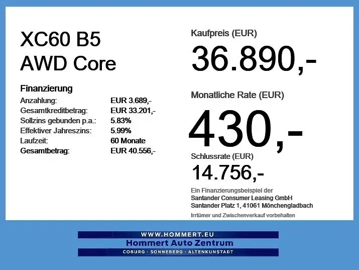 Gebraucht Volvo XC60 Core 250 PS (183 kW) 2024 Grau SUV