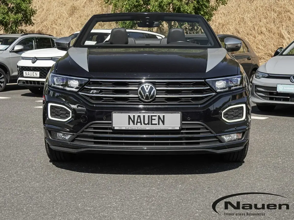 Gebraucht VW T-Roc Cabriolet R-line 150 PS (110 kW) 2021 Schwarz Cabrio