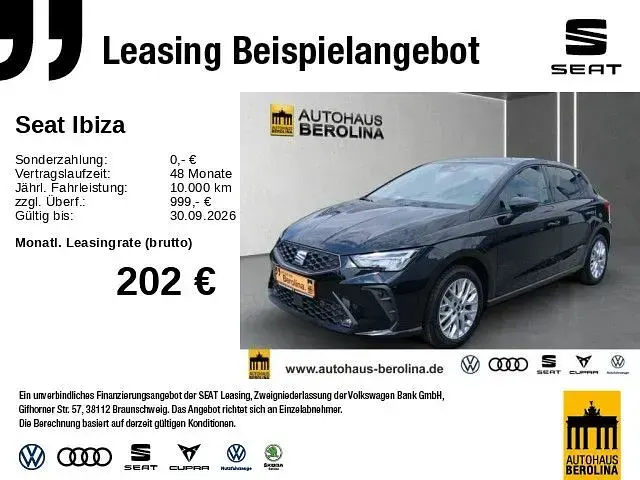 Neu Seat Ibiza Style 116 PS (85 kW) 2026 Schwarz Kleinwagen