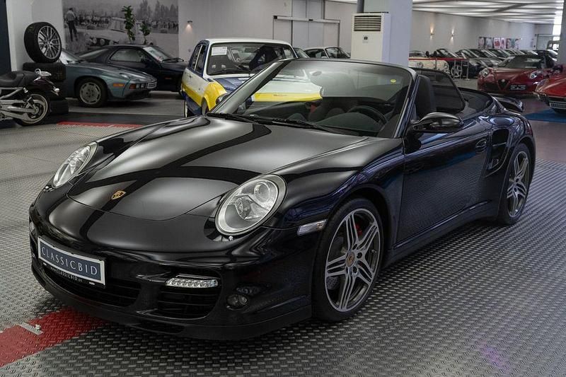 Schwarz Gebraucht 2008 Porsche 911 Turbo Cabriolet Cabrio | 85.900 € (Fairer Preis) - Bild 1/4