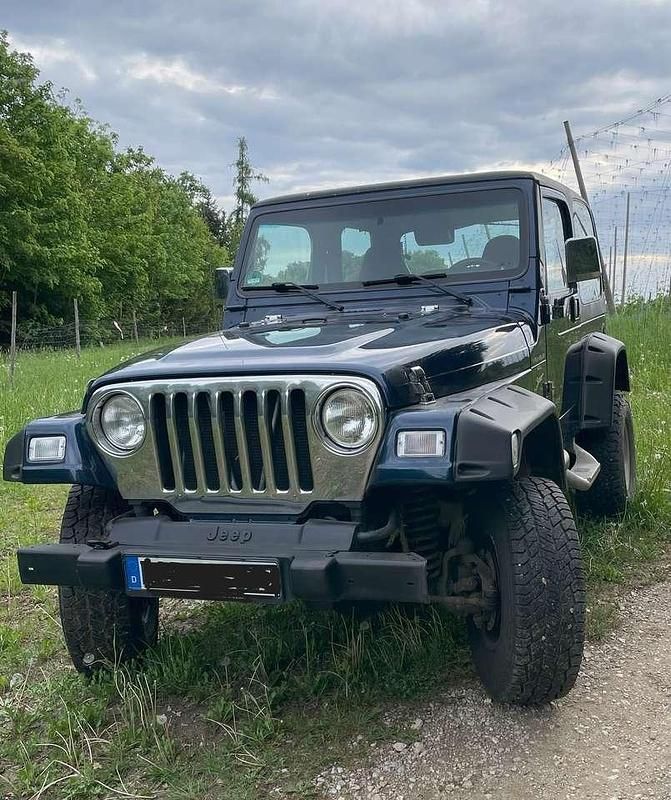Blau Gebraucht 2002 Jeep Wrangler Sport SUV | 10.700 € (Superpreis) - Bild 1/4