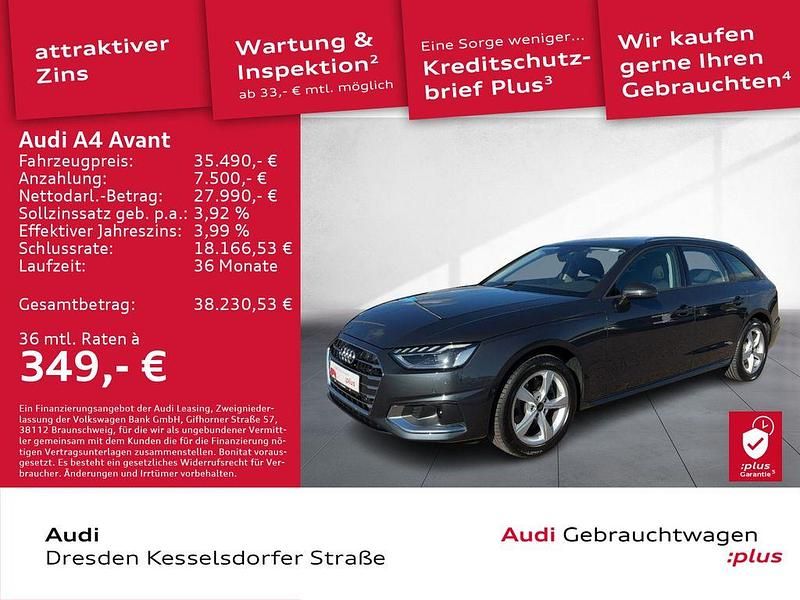 Manhattangrau metallic Gebraucht 2024 Audi A4 Advanced Plus Kombi | 35.490 € (Fairer Preis) - Bild 1/4