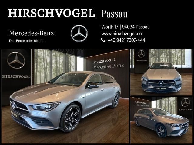 Metalliclack mountaingrau (metallic) Gebraucht 2021 Mercedes CLA250e Shooting Brake Edition Kombi | 26.580 € (Guter Preis) - Bild 1/4