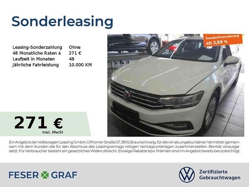 Weiß Gebraucht 2021 VW Passat Basis Kombi | 19.950 € (Superpreis) - Bild 1/2