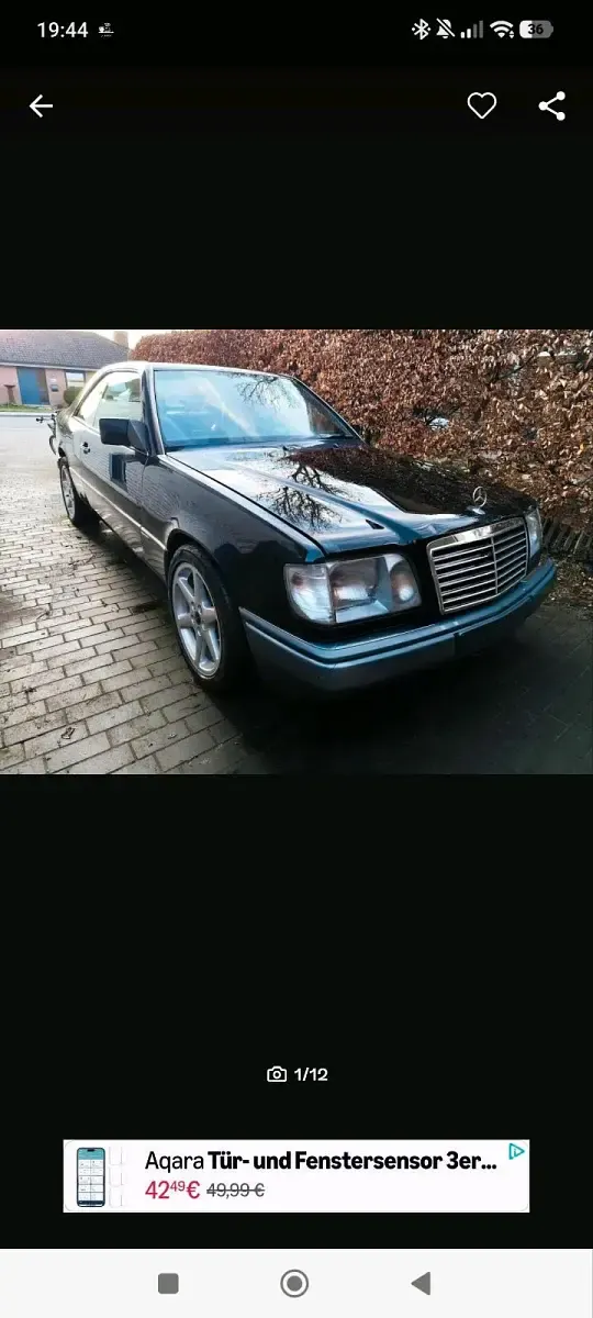 Gebraucht Mercedes E220 150 PS (110 kW) 1992 Schwarz Coupé