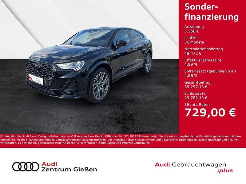 Schwarz Gebraucht 2024 Audi Q3 Sportback S-Line SUV | 52.830 € - Bild 1/4