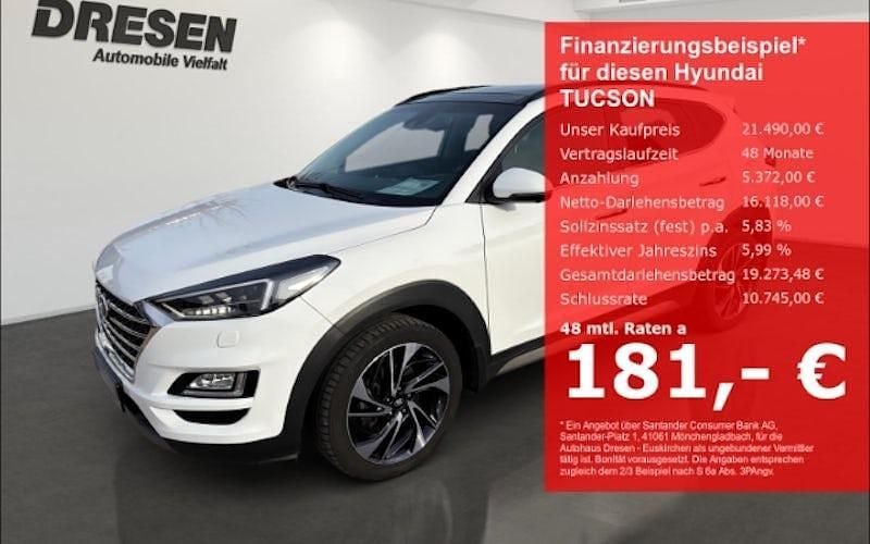 Weiß Gebraucht 2019 Hyundai Tucson Premium SUV | 21.490 € (Fairer Preis) - Bild 1/4