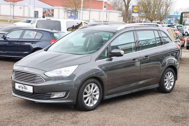 Gebraucht Ford Grand C-Max Titanium 125 PS (91 kW) 2016 Grau Van / Kleinbus