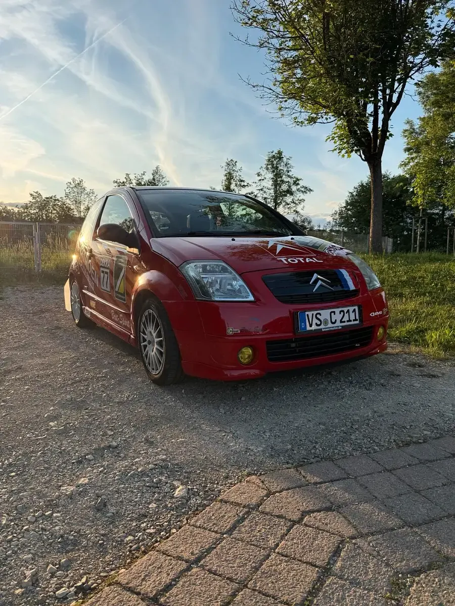 Gebraucht Citroën C2 60 PS (44 kW) 2006 Rot Kleinwagen