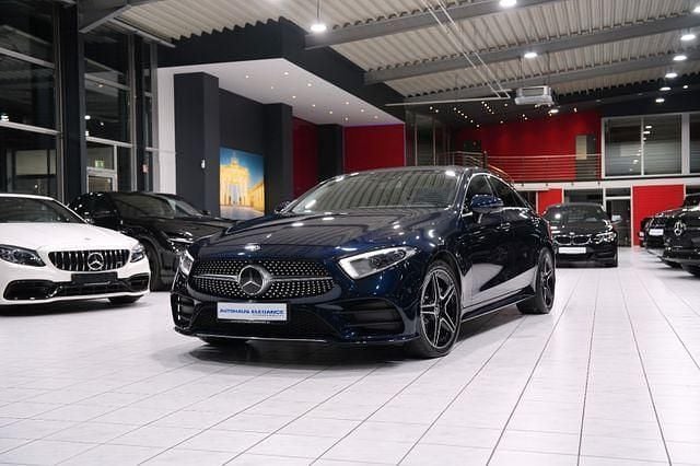 Blau Gebraucht 2019 Mercedes CLS400 AMG line Limousine | 45.980 € (Superpreis) - Bild 1/4