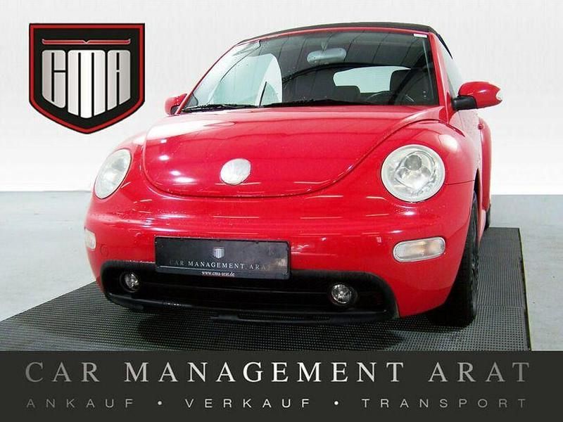 Rot uni Gebraucht 2004 VW Beetle Highline Cabrio | 3.758 € - Bild 1/4
