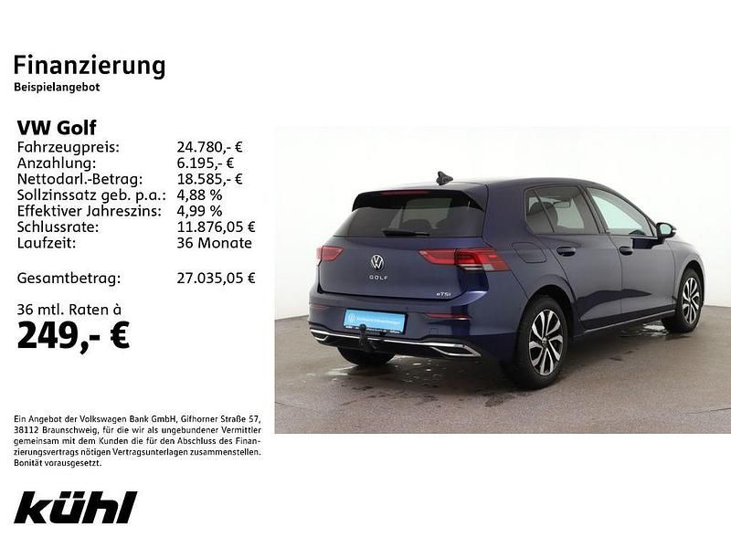 Gebraucht VW Golf VIII Active 131 PS (96 kW) 2022 Atlantic blue metallic Limousine