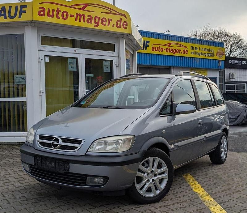 Silber Gebraucht 2004 Opel Zafira Elegance Van / Kleinbus | 950 € (Superpreis) - Bild 1/4