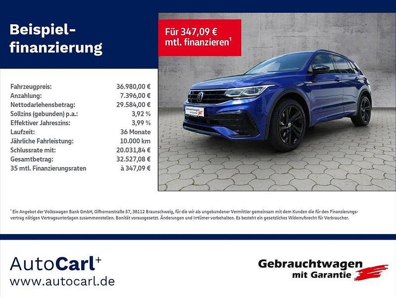 Lapiz blue metallic Gebraucht 2022 VW Tiguan R-line SUV | 36.980 € (Fairer Preis) - Bild 1/4