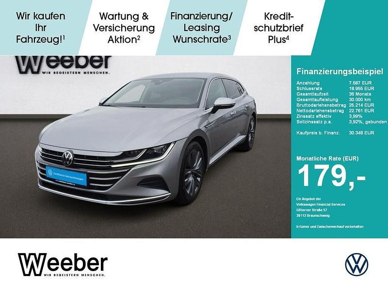 Silber Gebraucht 2023 VW Arteon Elegance Limousine | 30.249 € (Superpreis) - Bild 1/4