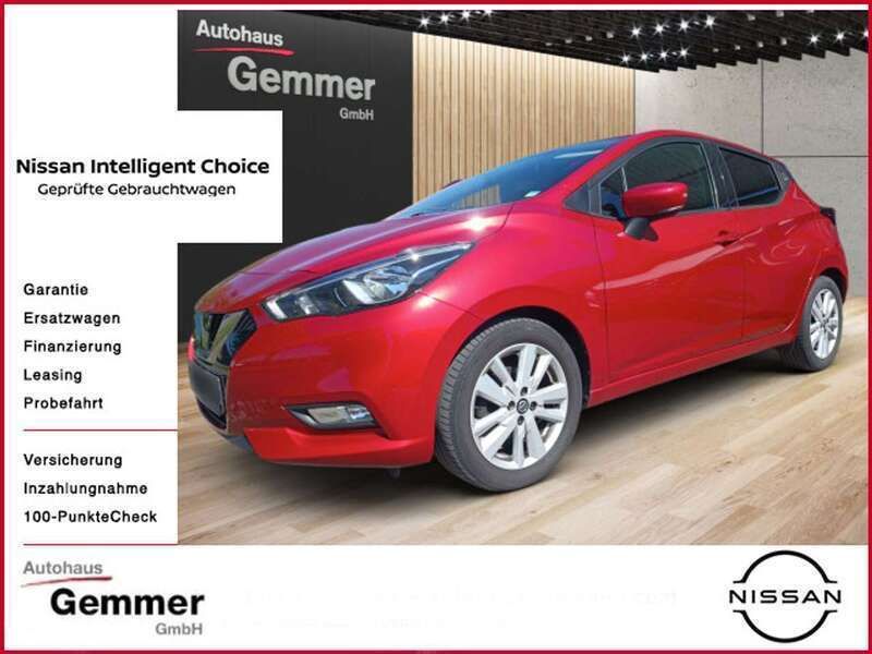 Red cm (metallic) Gebraucht 2020 Nissan Micra Kleinwagen | 12.590 € (Fairer Preis) - Bild 1/4