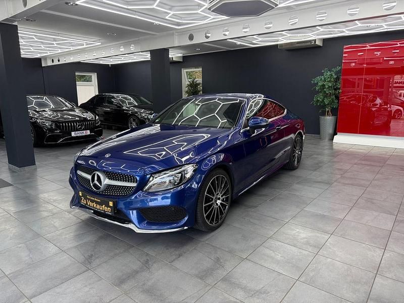 Blau Gebraucht 2018 Mercedes C400 AMG Coupé | 31.990 € (Fairer Preis) - Bild 1/4