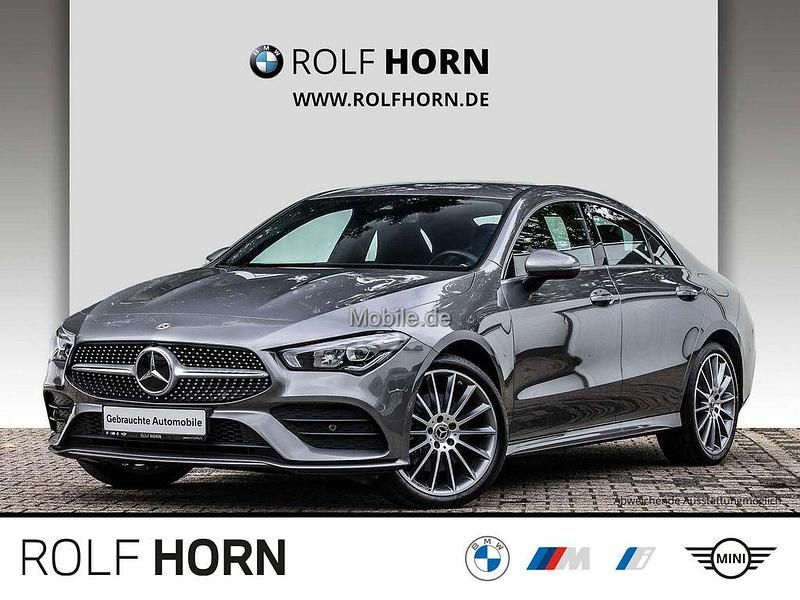 Grau Gebraucht 2021 Mercedes CLA250e AMG line Limousine | 32.230 € (Fairer Preis) - Bild 1/4