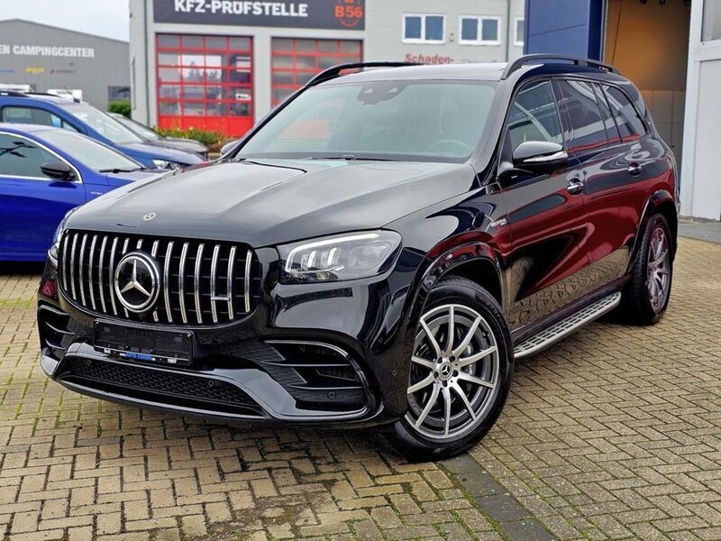 Obsidianschwarz metallic (metallic) Gebraucht 2021 Mercedes GLS63 AMG AMG SUV | 124.480 € - Bild 1/4