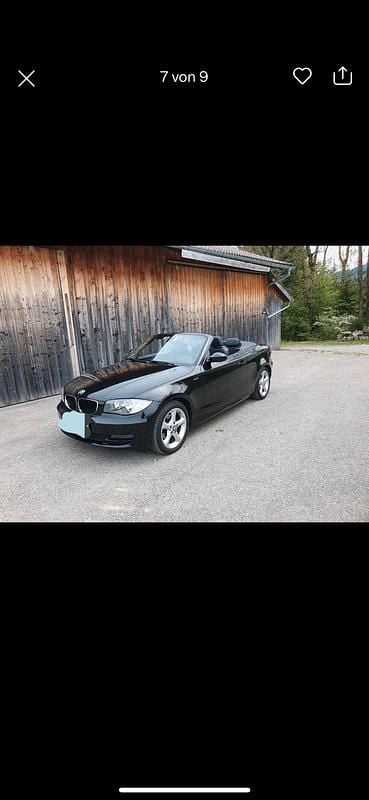 Schwarz Gebraucht 2009 BMW 120 Cabriolet Cabrio | 8.000 € (Etwas zu teuer) - Bild 1/4