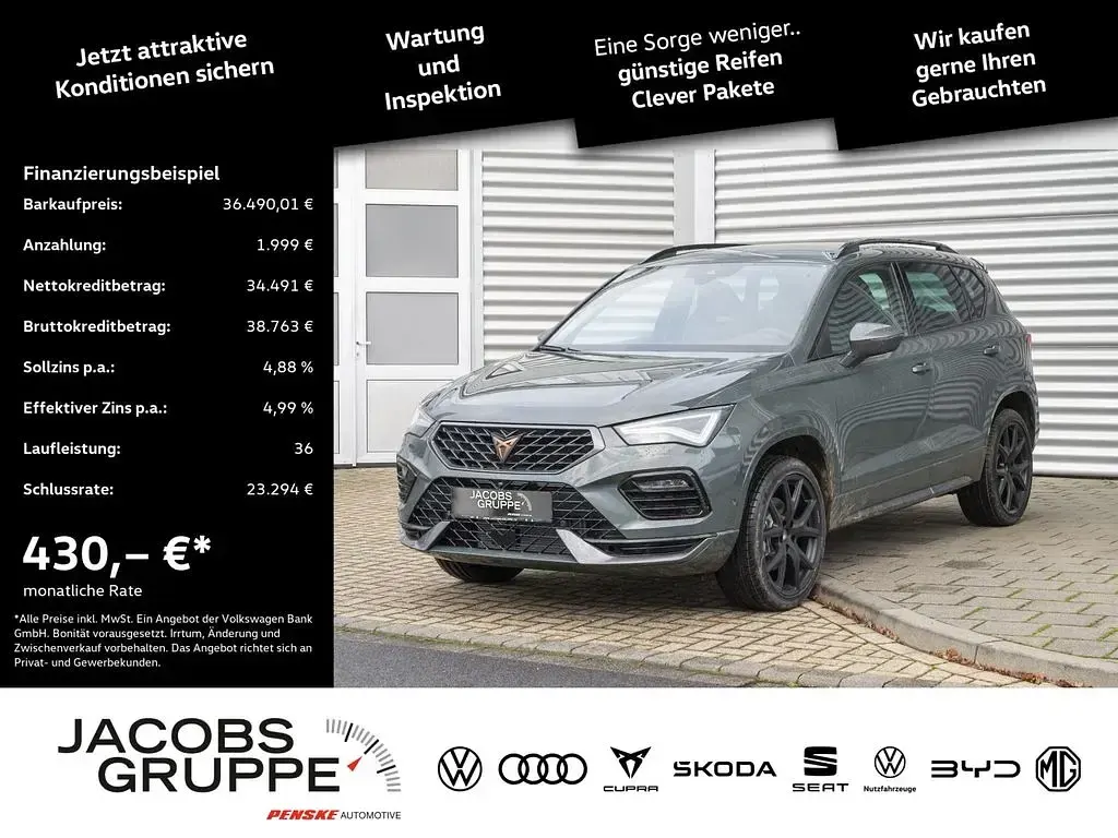 Second-hand Cupra Ateca 150 CP (110 kW) 2026 Verde SUV