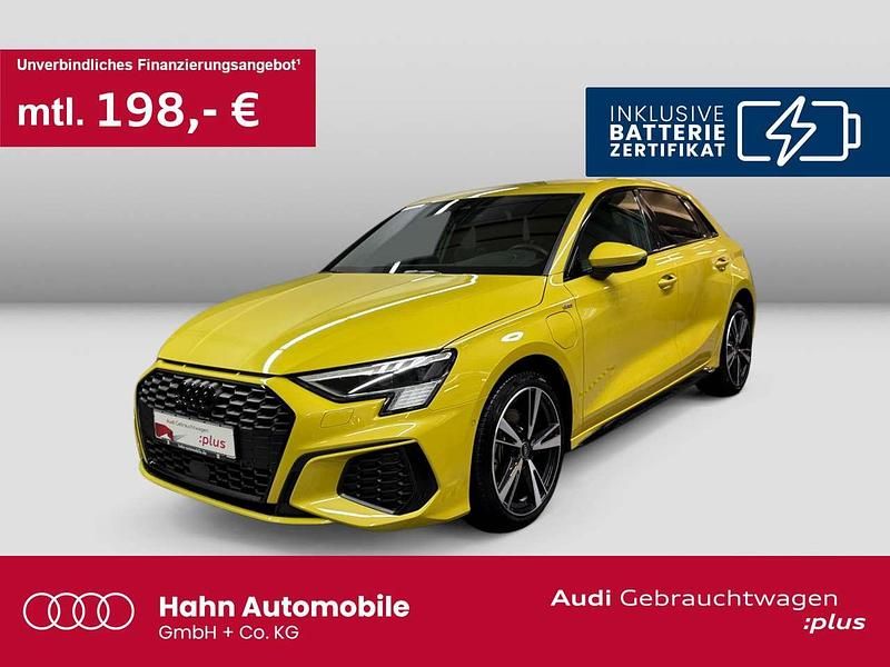 Pythongelb metallic Gebraucht 2022 Audi A3 e-tron S-Line Kleinwagen | 27.930 € (Fairer Preis) - Bild 1/3