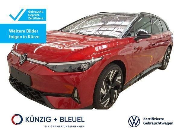 Kings red metallic schwarz Gebraucht 2025 VW ID.7 GTX Limousine | 51.490 € - Bild 1/4