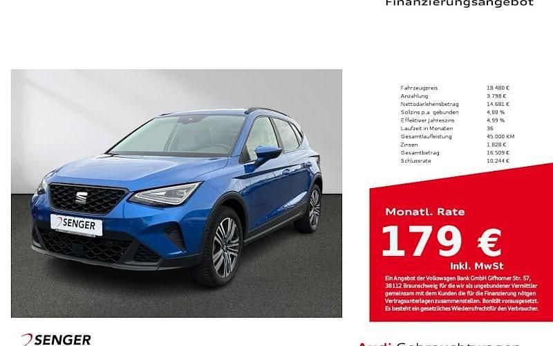 Gebraucht Seat Arona Style 110 PS (80 kW) 2022 Blau SUV