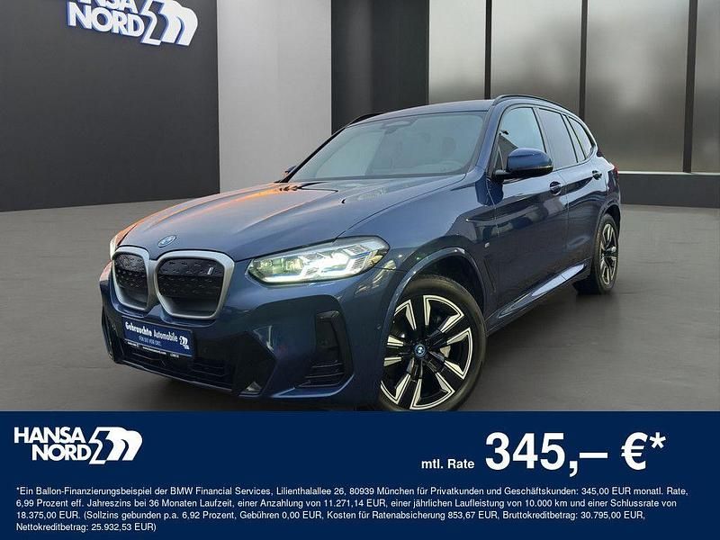 Blau / phytonicblau (metallic) Gebraucht 2022 BMW iX3 Performance SUV | 36.350 € (Fairer Preis) - Bild 1/4