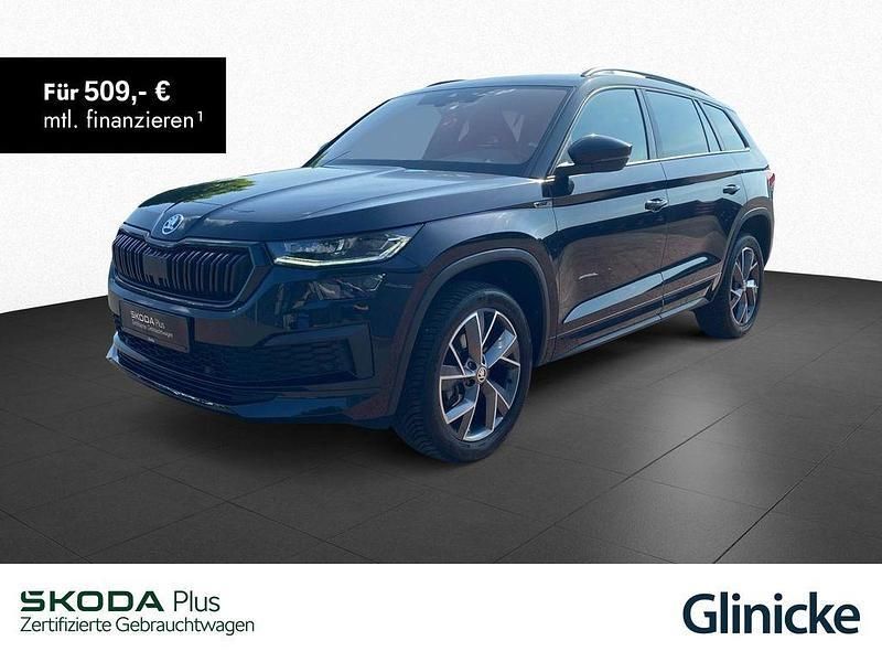 Schwarzmagic perleffekt Gebraucht 2021 Skoda Kodiaq SportLine SUV | 36.833 € (Fairer Preis) - Bild 1/3