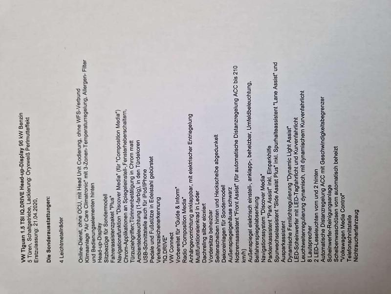 Gebraucht VW Tiguan IQ Drive 131 PS (96 kW) 2020 Weiß SUV