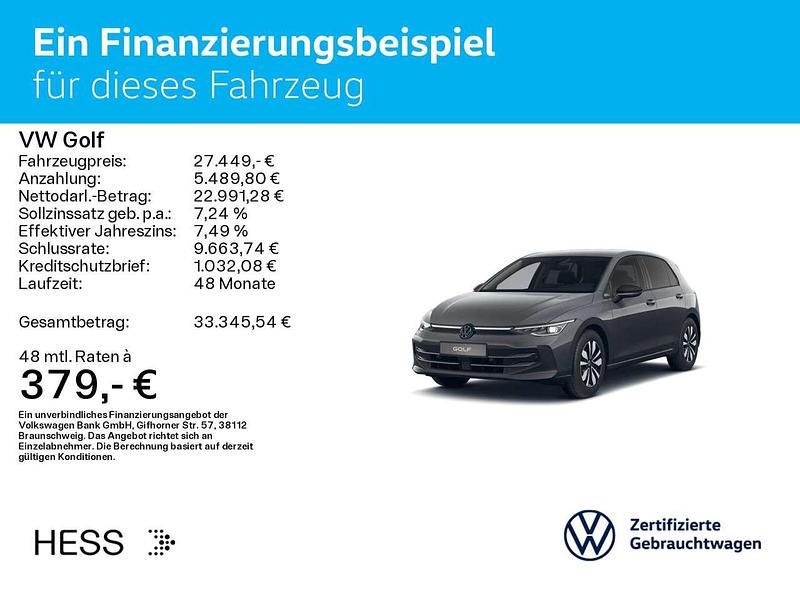 Gebraucht VW Golf VIII Goal 150 PS (110 kW) 2025 Delfingrau metallic Limousine