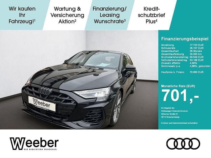Schwarz Gebraucht 2025 Audi S3 Sport Limousine | 70.890 € - Bild 1/4