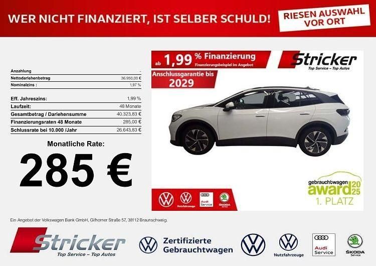 Weiß Gebraucht 2025 VW ID.4 Pro SUV | 36.949 € (Superpreis) - Bild 1/3