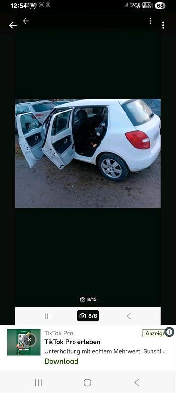 Gebraucht Skoda Fabia 84 PS (61 kW) 2008 Weiß Limousine