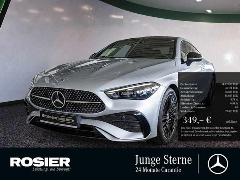 Silber / hightechsilber (metallic) Gebraucht 2024 Mercedes 220 AMG Coupé | 54.859 € - Bild 1/4